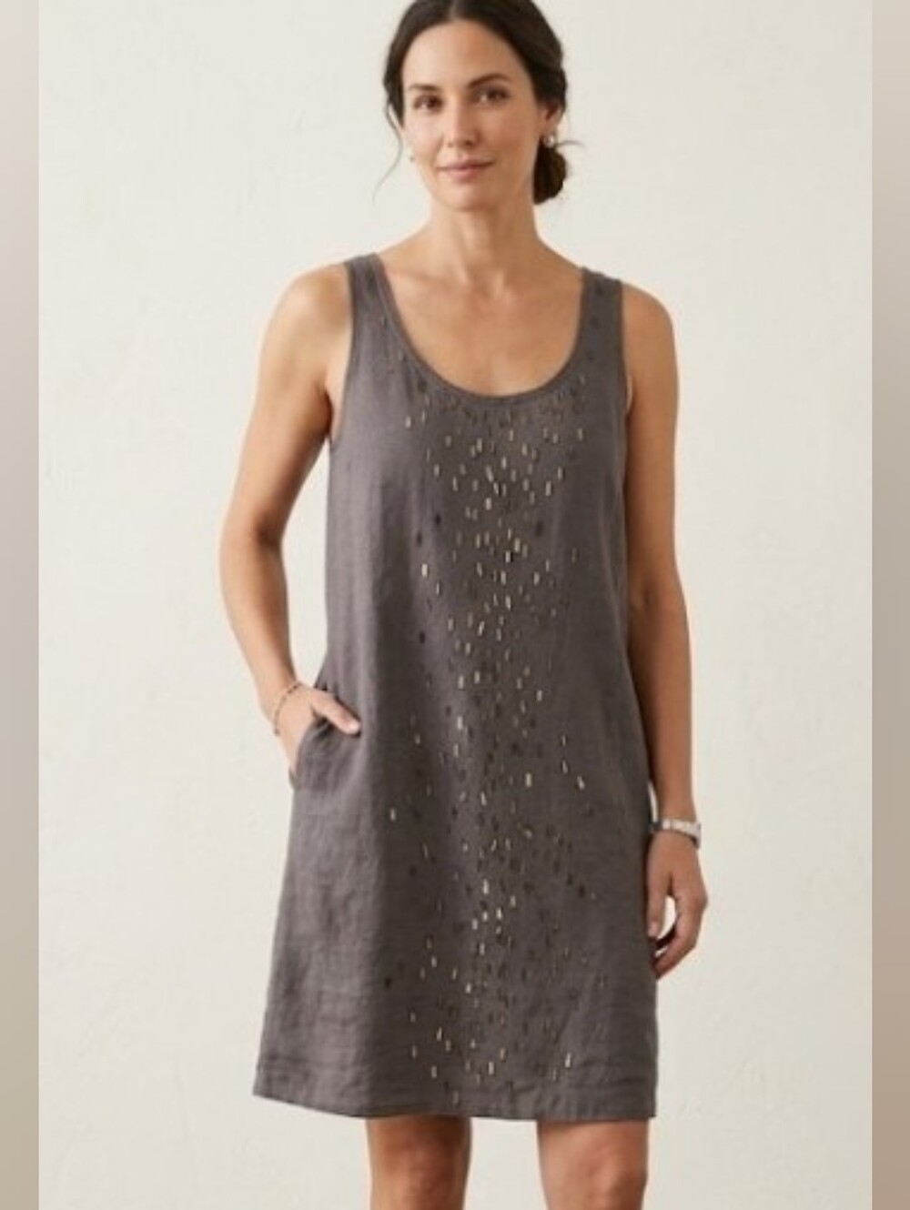 Eileen Fisher Sequin Linen Tunic / Dress